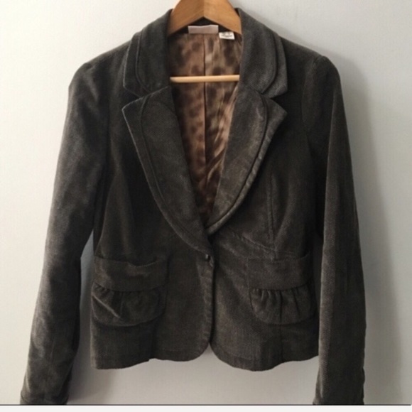 DKNY JEANS velvety cord double collar blazer - Picture 5 of 5